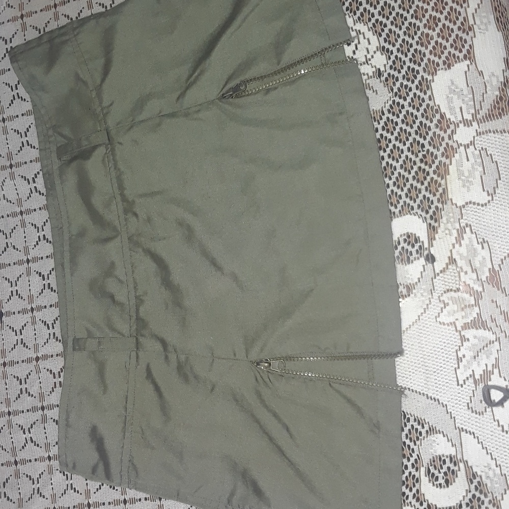 tailored mini skirt